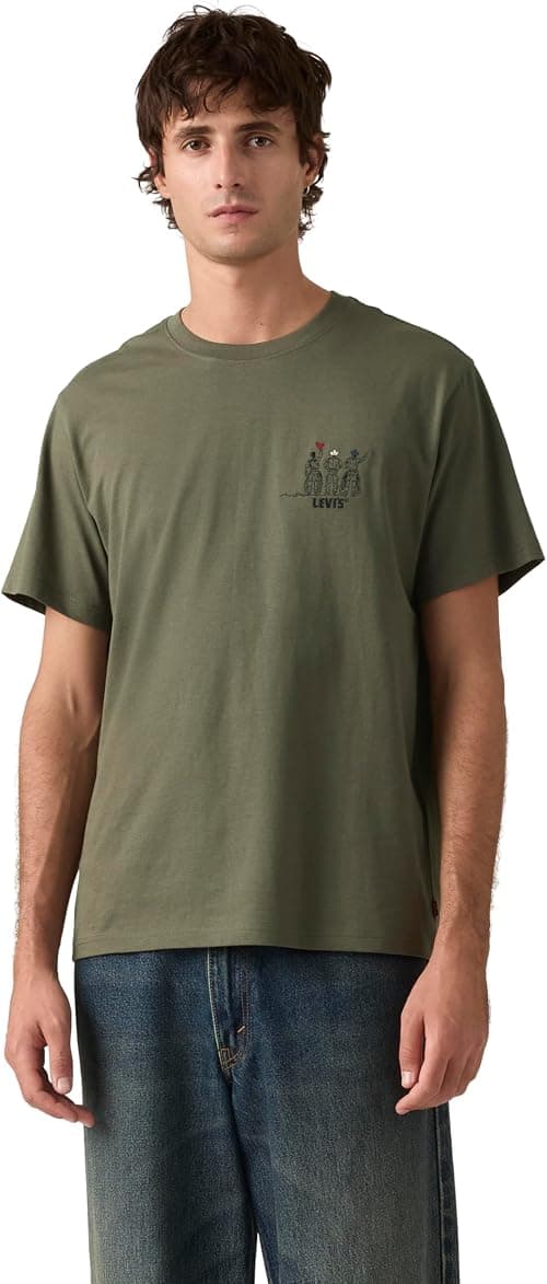Levi's Mens Relaxed Fit Short-Sleeve Graphic T-Shirt Modern (pack of 1) on Amazon - Best Deal Finder