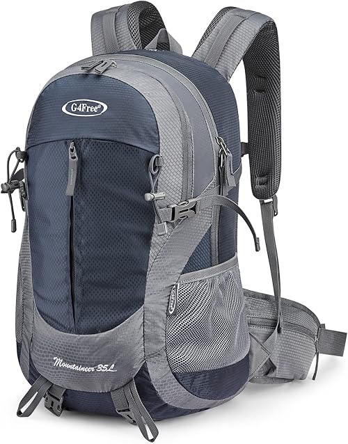 G4Free 35L Hiking Backpack Water Resistant Outdoor Sports Travel Daypack Lightweight with Rain Cover for Women Men on Amazon.ae - Price Tracker