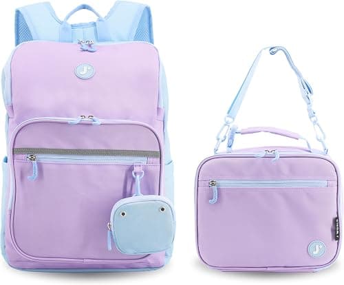 J World New York Unisex Kid's School Bookbag with Lunch Bag على Amazon.ae - متتبع الأسعار