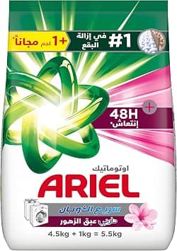 Ariel Automatic With Touch of Downy Powder Detergent 5.5KG(4.5KG + 1KG Free) - متتبع أسعار Amazon.sa