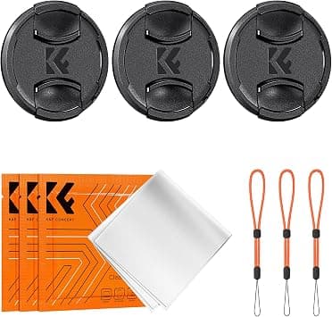 K&F Concept 58mm 9-in-1 Center Pinch Lens Cap + Anti-Loss Keeper Leash + Microfiber Cleaning Cloth Kit Compatible with Nikon, Canon, Sony, Fujifilm Camera Lenses | Keeper Lead + Microfibre Cleaning Cloth Compatible with Nikon, Canon, Sony, Fujifilm Camera Lenses on Amazon.ae - Price Tracker