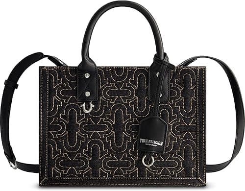 True Religion Women's Tote Bag, Quilted Horseshoe Travel Shoulder Handbag with Adjustable Crossbody Strap on Amazon.ae - Price Tracker