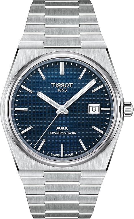 Tissot Men's PRX Swiss Automatic Dress Watch with Stainless Steel Strap, Grey, 12 (Model: T1374071104100), Grey on Amazon.ae - Price Tracker