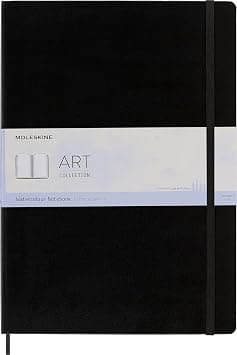 Moleskine Art Watercolor Notebook, Hard Cover, A3 (11.75" x 16.5") Plain/Blank, Black, 60 Pages - متتبع أسعار Amazon.sa