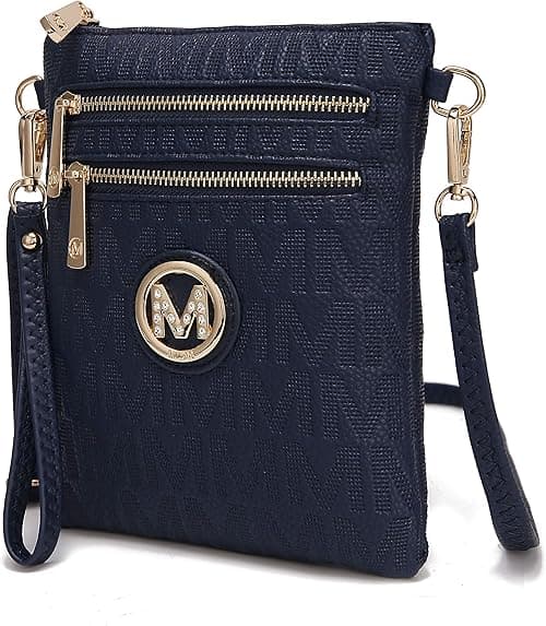 MKF Crossbody Bags for Women, Wristlet Strap – PU Leather Shoulder Handbag – Small Crossover Messenger Purse, Laura on Amazon.ae - Price Tracker