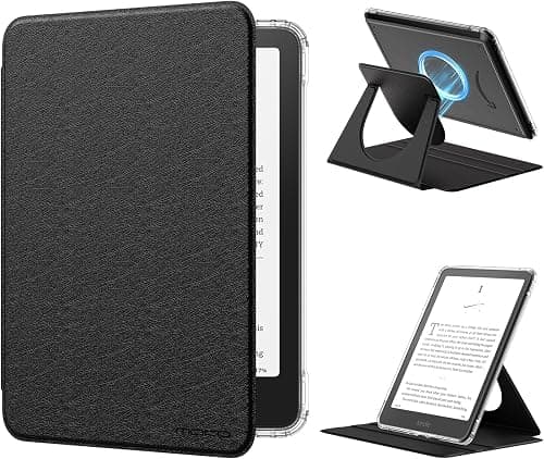 MoKo 360°Rotating Case for 7" Kindle Paperwhite 12th Gen/Colorsoft, Black on Amazon.ae - Price Tracker