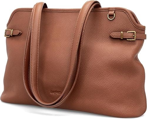 befen Genuine Leather Medium Tote Bag for Women Designer Totes Purse Handbags with Top Handles Satchel Purses on Amazon.ae - Price Tracker