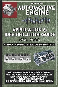 Professional Automotive Engine Application & Identification Guide - Block, Crankshaft & Head Casting Numbers.: AMC Jeep Eagle Chrysler Dodge Plymouth ... Pontiac IHC Honda Isuzu Mazda Nissan Toyota on Amazon.ae - Price Tracker