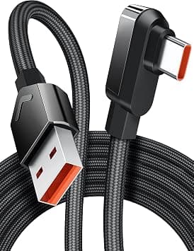 USB C Cable, Fast Charging 6 ft for Xiaomi 120W HyperCharge Turbo, Super Fast Charger Cable, 6A Type C Cable, Right Angle Nylon Braided USB-C to USB A Charger, for Xiaomi Pad 5 12 Pro 12S Ultra and So on Amazon.ae - Price Tracker