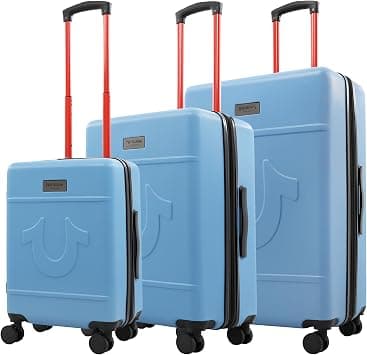 True Religion 3 Piece Luggage Sets, Hardshell Suitcase Set, BLUE, 22", 26.5" & 30.5", True Religion Molded U 3-piece Hardside Spinner Luggage Set – 22", 26.5" & 30.5" on Amazon.ae - Price Tracker