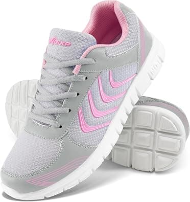 Alicegana Women's Athletic Road Running Lace up Walking Shoes Comfort Lightweight Fashion Sneakers Breathable Mesh Sports Tennis Shoes على Amazon.ae - متتبع الأسعار