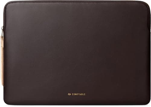 Comfyable Slim Protective Laptop Sleeve Compatible with 13/14 Inch MacBook Air & MacBook Pro M5/M4/M3/M2 Pro/Max 2026, Mac Travel Case, Laptop Pouch, Slim PU Leather Cover, Chocolate on Amazon.ae - Price Tracker