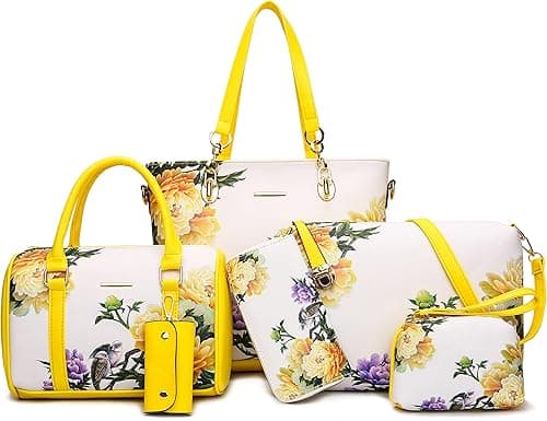 2E-youth womens Purses and Handbags Set tote handbag satchel shoulder bag purse on Amazon.ae - Price Tracker