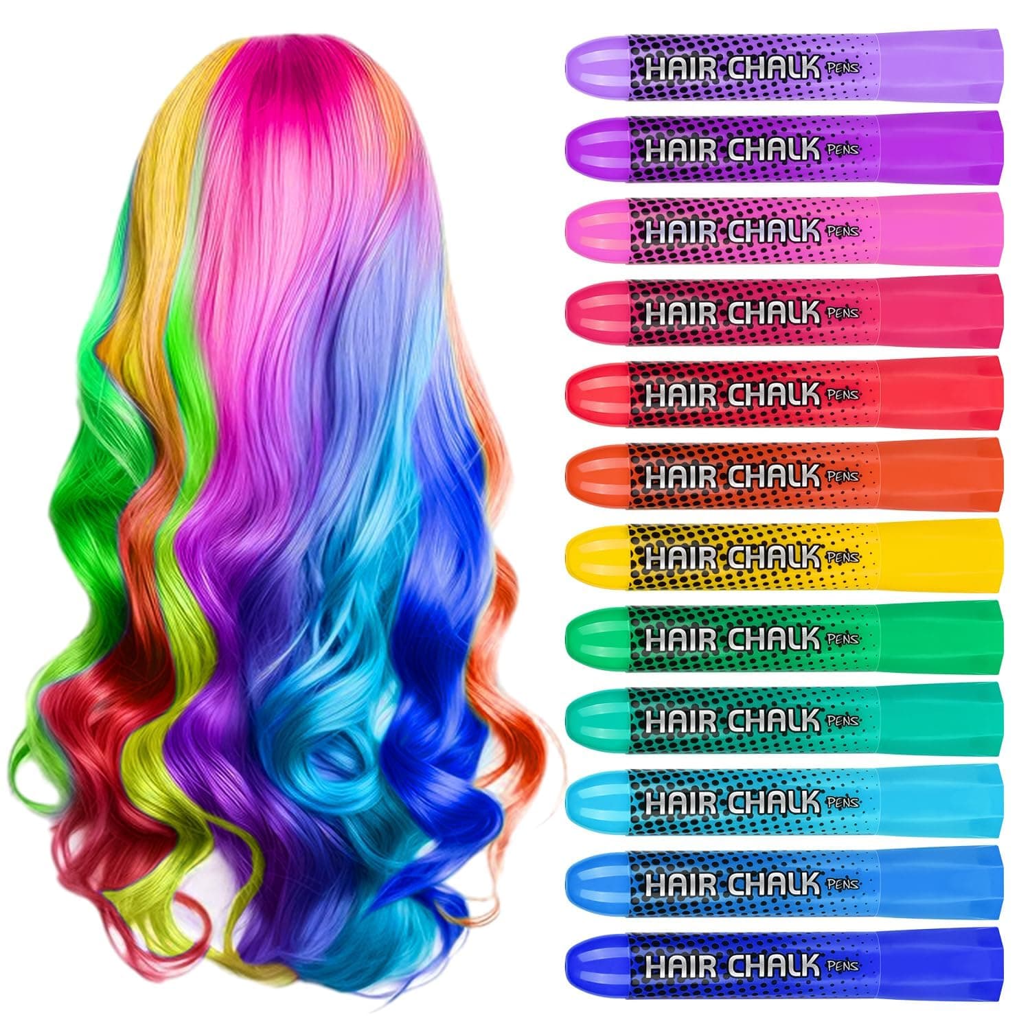 Hair Chalk For Girls, Washable Temporary Color Kids, Great Teen Girl Gifts Idea, Birthday 10 Year Old Age 10-12 - Kids Dye Temporary, Cosplay Diy Party on Amazon.ae - Price Tracker