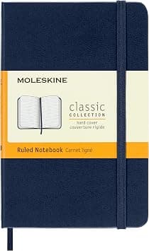 Moleskine Sapphire Blue Pocket Ruled Notebook Hard - متتبع أسعار Amazon.sa