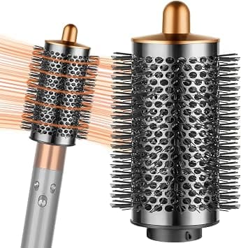 Upgraded Large Round Brush for Dyson Air Wrap Jumbo Oval Round Volumizing Brush for Dyson Airwrap Accessories, Gold on Amazon - Best Deal Finder