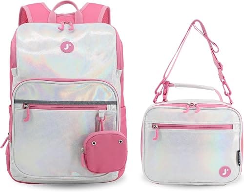 J World New York Unisex Kid's School Bookbag with Lunch Bag على Amazon.ae - متتبع الأسعار