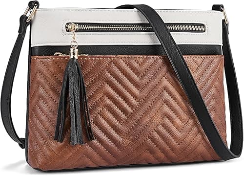 BOSTANTEN Crossbody Bags for Women Vegan Leather Purses Quilted Shoulder Handbags with Adjustable Shoulder Strap on Amazon.ae - Price Tracker
