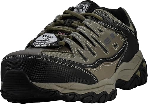 Skechers Cankton-U Mens Industrial Sneaker Shoes , Brown , 39.5 EU على Amazon.ae - متتبع الأسعار