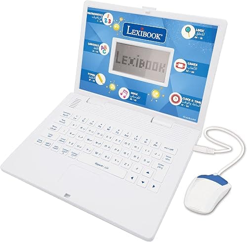 LEXIBOOK Educational and Bilingual Laptop Arabic/English - Toy for Child Kid 124 Activities, Learn Play Games and Music with Spider-Man - Red/Blue JC598SPi13 على Amazon.ae - متتبع الأسعار