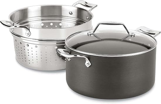 All-Clad Essentials Nonstick Hard Anodized Multipot, 7 quart, Black على Amazon.ae - متتبع الأسعار