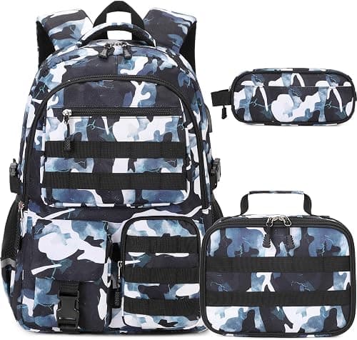 DIGOBAY Backpack with Lunch Box, Pencil Cace on Amazon.ae - Price Tracker