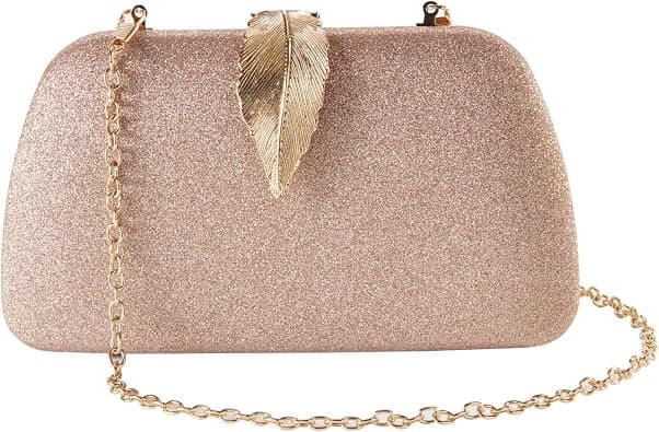 Evening Bag with Detachable Chain, Clutch Purse for Women, Sparkling Party Handbag for Wedding, Prom, Banquet on Amazon.ae - Price Tracker