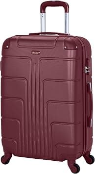 امتعة Senator Hardside على العجلات للجنسين A1012 | ABS خفيفة الوزن للغاية مع عجلات دوارة 4, عنابي, Checked Luggage 24-Inch على أمازون - دليلك لأفضل العروض