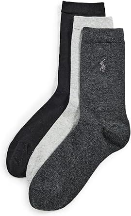 POLO RALPH LAUREN womens Classic Flat Knit Crew Socks - 3 Pair Pack - Comfortable Cotton Poly Blend Cushion Cotton Sport Quarter (pack of 3) on Amazon.ae - Price Tracker