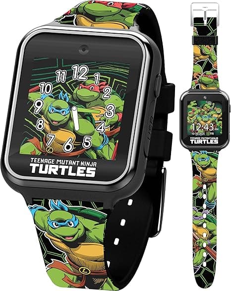 Nickelodeon Teenage Mutant Ninja Turtles Kids Smart Watch with Camera Voice Recorder Calculator and Fitness Tracker – Interactive Touchscreen Games and 10 Watch Faces – Wrist Sizes 5.5" to 8" on Amazon.ae - Price Tracker