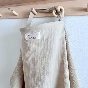 TISU Nursing Cover for Baby Breastfeeding & Pumping | Multi Use Car Seat Stroller Cover | Breathable Soft Muslin Cotton | Breast Feeding Apron & Shawl by (Oat Beige (Neutral)) on Amazon.ae - Price Tracker