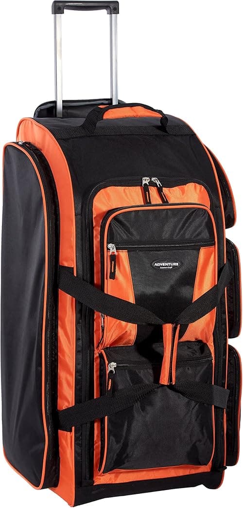 Travelers Club Xpedition 30 Inch Multi-Pocket Upright Rolling Duffel Bag on Amazon.ae - Price Tracker