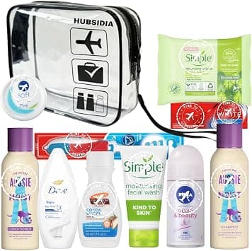 Travel Toiletries Set For Women | Mini Size Kit Holidays, Vacation, Hospital, Maternity With Airport Security Approved Liquids Bag on Amazon - Best Deal Finder
