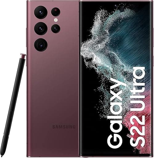 Samsung Galaxy S22 Ultra 5G Mobile Phone 256GB SIM Free Android Smartphone Burgundy- International Version on Amazon.ae - Price Tracker