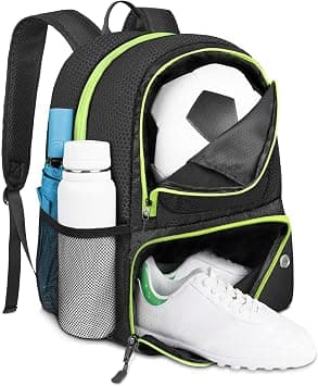 YOREPEK Soccer Backpack,Soccer Bag with Ball Holder, Water resistant Sport Equipment Bags Fit Basketball Volleyball Football on Amazon.ae - Price Tracker