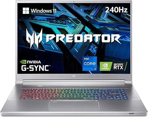acer Predator Triton 500 SE Gaming/Creator Laptop | 12th Gen Intel i7-12700H | GeForce RTX 3060 | 16" WQXGA 240Hz G-SYNC Display | 16GB DDR5 | 512GB Gen 4x4 SSD | Killer Wi-Fi 6E | PT316-51s-7397 on Amazon.ae - Price Tracker