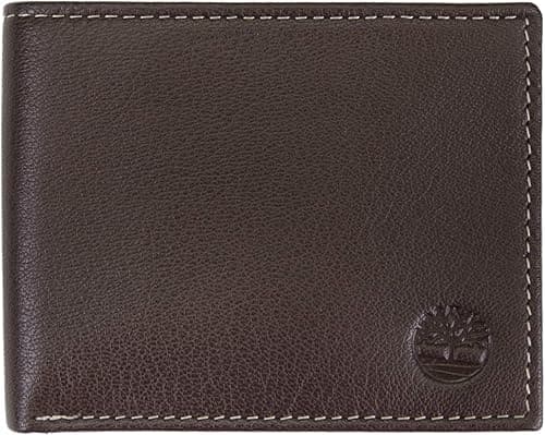 Timberland Men's Leather Wallet with Attached Flip Pocket on Amazon.ae - Price Tracker