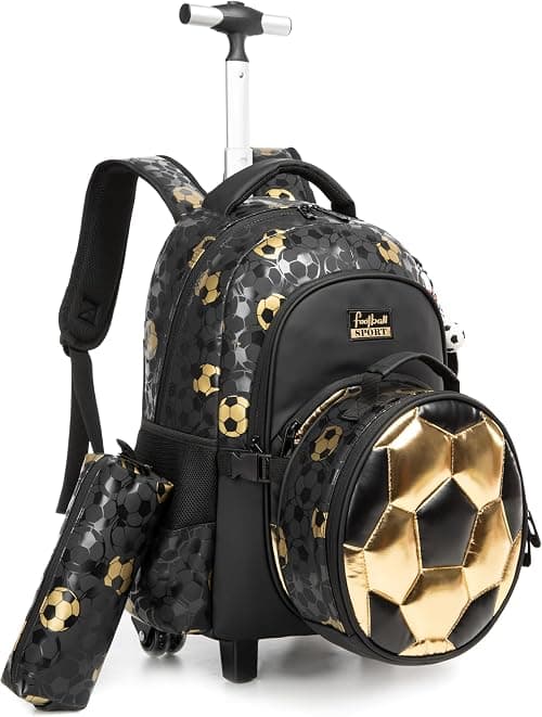 Meetbelify Bowknot Rolling Backpack for Gilrs Backpacks with Wheels Kids Wheeled Suitcase Luggage on Amazon.ae - Price Tracker