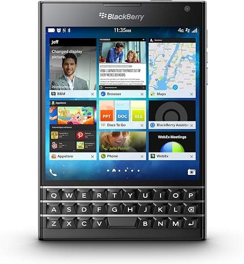 BlackBerry Passport with Qwertz Keypad Factory Unlocked 4G Lte Smartphone -Black - 32Gb 4.5in on Amazon.ae - Price Tracker