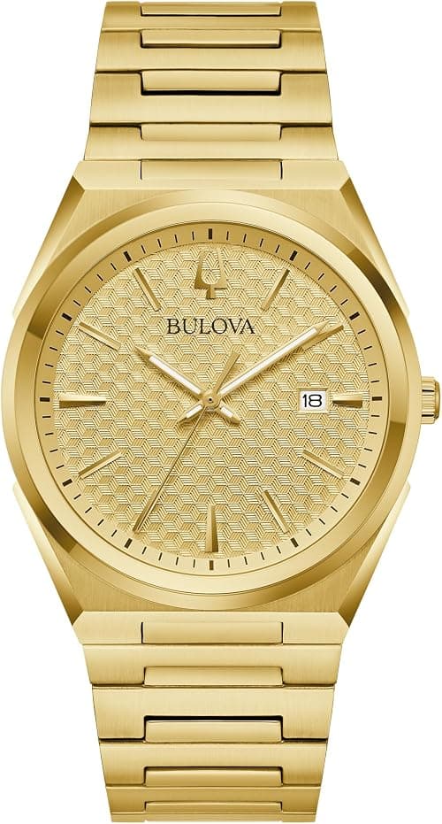 Bulova Mens Dress Classic Quartz Two Tone Stainless Steel Watch, Patterned Dial, 39mm on Amazon.ae - Price Tracker