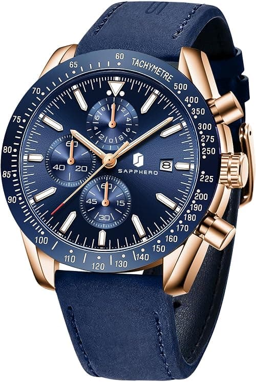 BY BENYAR Watch for Men Silver Stainless Steel Mens Watches 30M Waterproof Analog Quartz Movement Wrist Watch Gifts for Men on Amazon.ae - Price Tracker