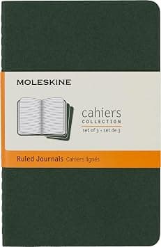 Moleskine Cahier Journal, Pocket, Ruled, Myrtle Green (3.5 x 5.5) - متتبع أسعار Amazon.sa