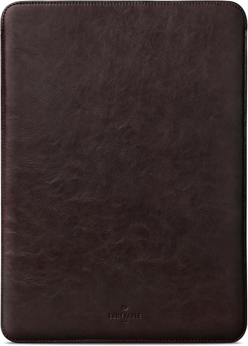 Comfyable Laptop Sleeve 13 Inch Precisely Compatible with MacBook Air M5 2026 & MacBook Pro M2 M1 2022, Faux Leather Cover Case, Dark Brown on Amazon.ae - Price Tracker