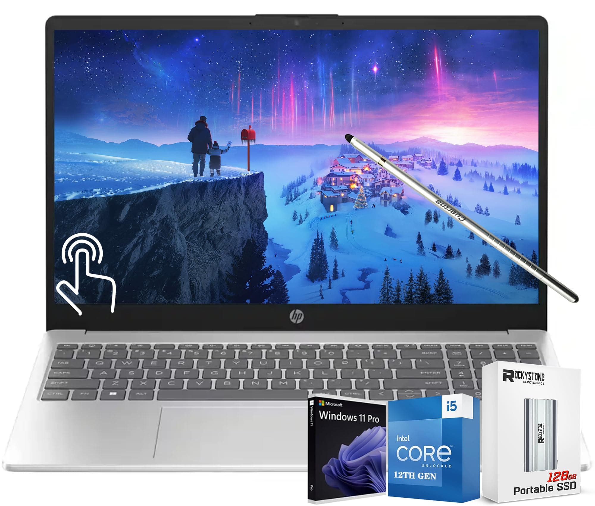 HP 2025 Flagship Touchscreen Laptop 15.6" Display, Intel 10-Core i5-1235U (Up to 4.4GHz (Beat i7-1195G7), 16 GB RAM, 512GB PCie SSD, Numeric Pad, Bluetooth 5, Win 11 Home s, W/Stylus & PSD, Silver on Amazon.ae - Price Tracker