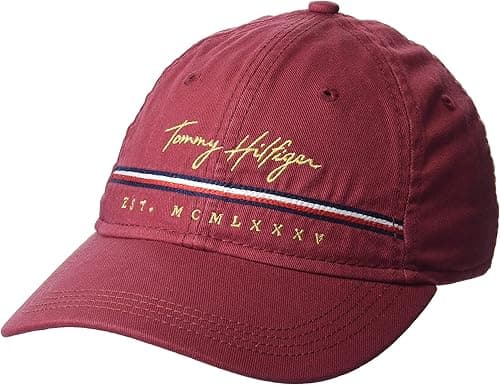 Tommy Hilfiger mens Signature Adjustable Baseball Cap Baseball Cap on Amazon.ae - Price Tracker