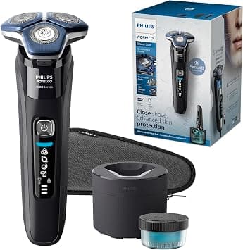 Philips Norelco Shaver 7600, Rechargeable Wet & Dry Electric Shaver with SenseIQ Technology, Quick Clean Pod, Travel Case & Pop-up Trimmer, S7886/84 on Amazon.ae - Price Tracker