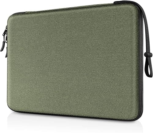 FINPAC 13-inch Hard Laptop Sleeve Compatible for 13.3’’ MacBook Air/Pro, Shockproof Computer Laptop Carrying Case for Dell Inspiron 13/XPS 13, Surface Laptop, HP, Acer, Samsung (Olive) on Amazon.ae - Price Tracker