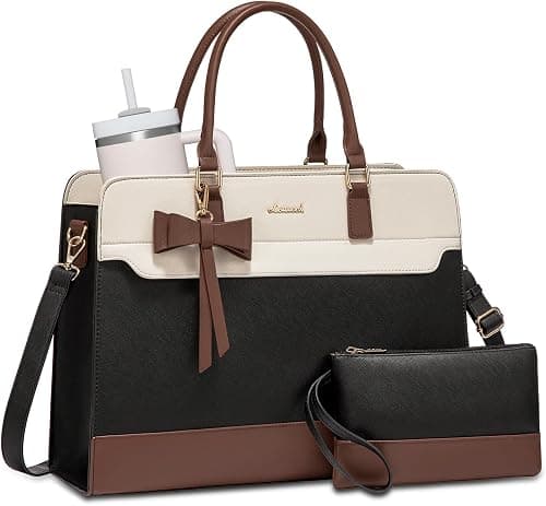 LOVEVOOK Laptop Tote Bag for Women,Leather Work Bag, Waterproof Business Teacher Bag,Large Computer Handbag Purse Briefcase,Office Gifts for Women on Amazon.ae - Price Tracker