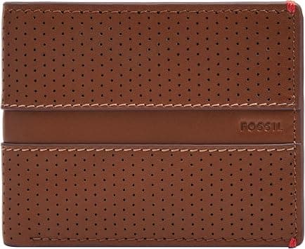 Fossil Men's Sport Tourer Bifold with Flip ID, Medium Brown - متتبع أسعار Amazon.sa