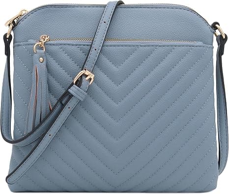FashionPuzzle Chevron Quilted Medium Crossbody Bag with Tassel Accent on Amazon.ae - Price Tracker